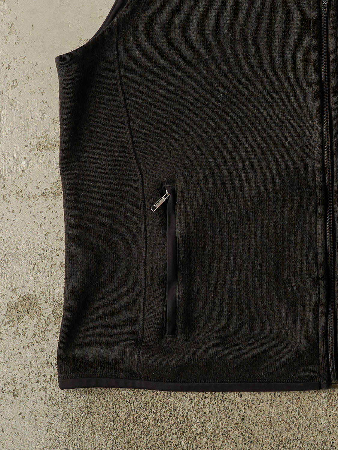 Vintage Y2K Black Patagonia Textured Vest (L)
