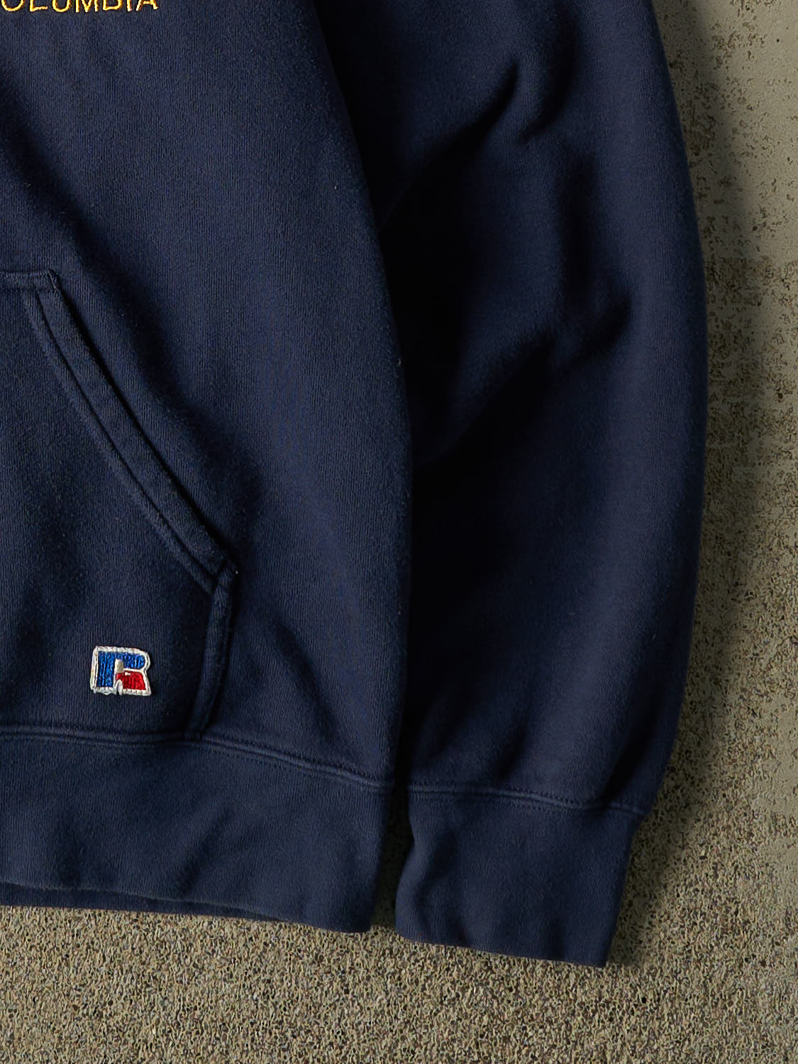 Vintage Y2K Navy Blue Russell Athletic University of BC Hoodie (S/M)