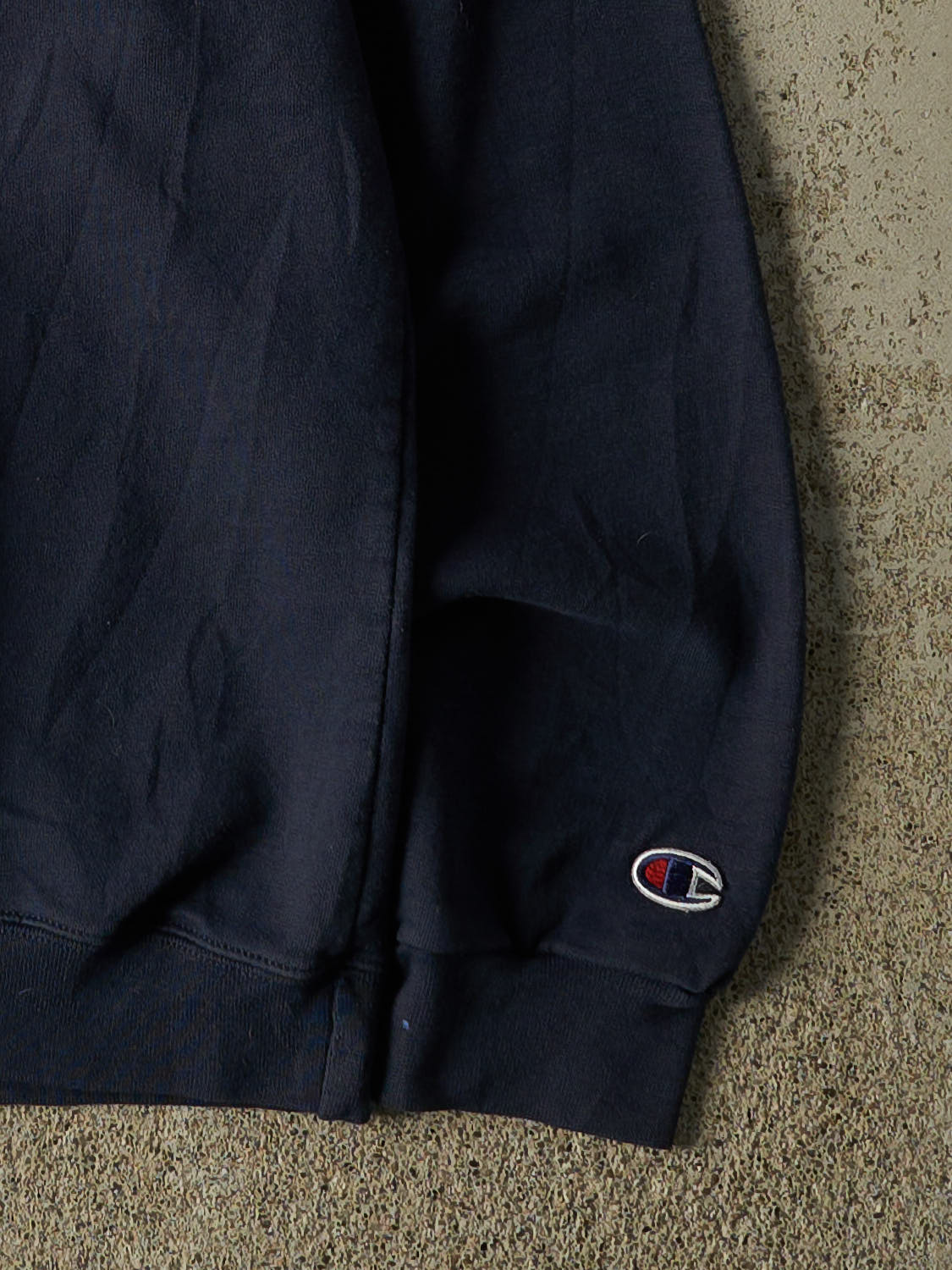 Vintage Y2K Navy Blue Champion Lightweight Crewneck (M/L)