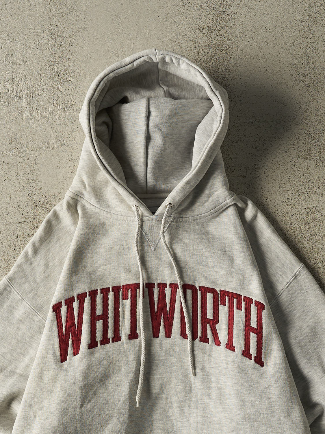 Vintage 90s Heather Grey Whitworth University Hoodie (M/L)