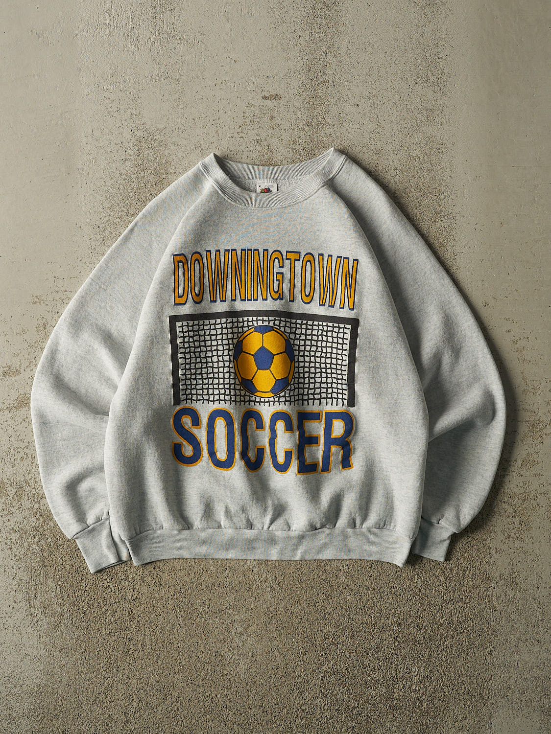 Vintage 90s Heather Grey Downingtown Soccer Crewneck (M)