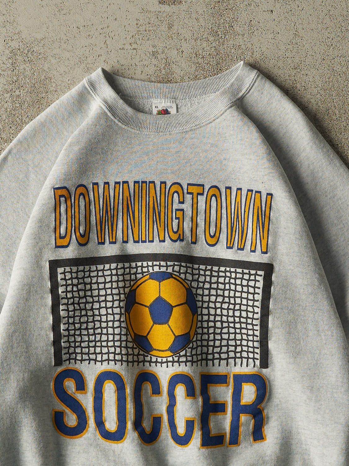 Vintage 90s Heather Grey Downingtown Soccer Crewneck (M)