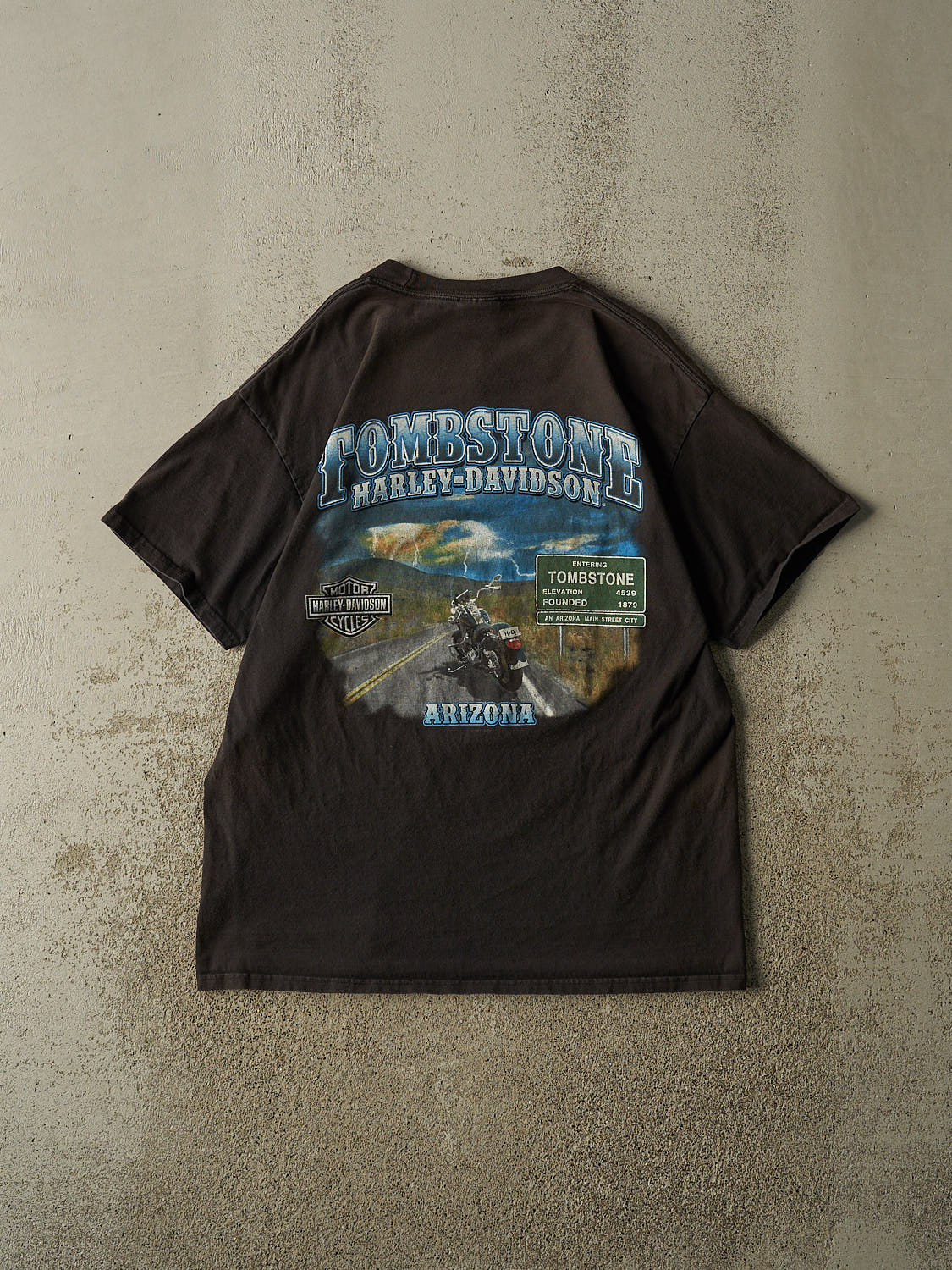 17' Faded Black Harley Davidson Arizona Tee (L/XL)
