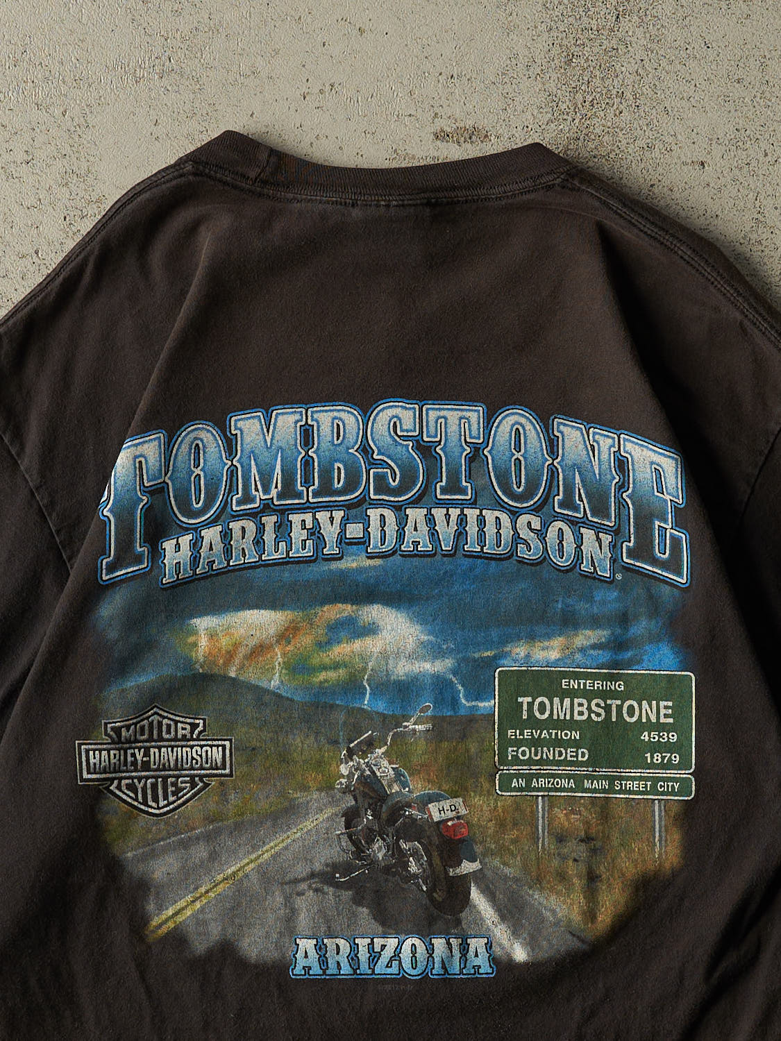 17' Faded Black Harley Davidson Arizona Tee (L/XL)