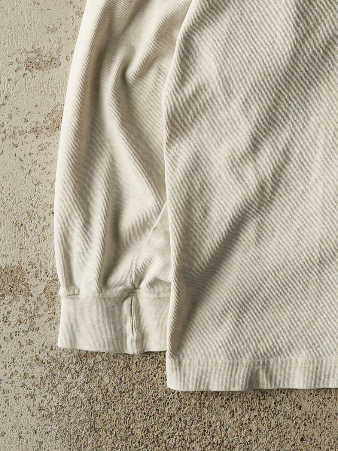 Vintage 90s Heather Grey Gap Quarter Button Long Sleeve (XL/XXL)
