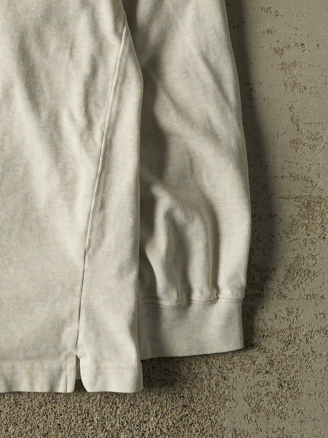 Vintage 90s Heather Grey Gap Quarter Button Long Sleeve (XL/XXL)