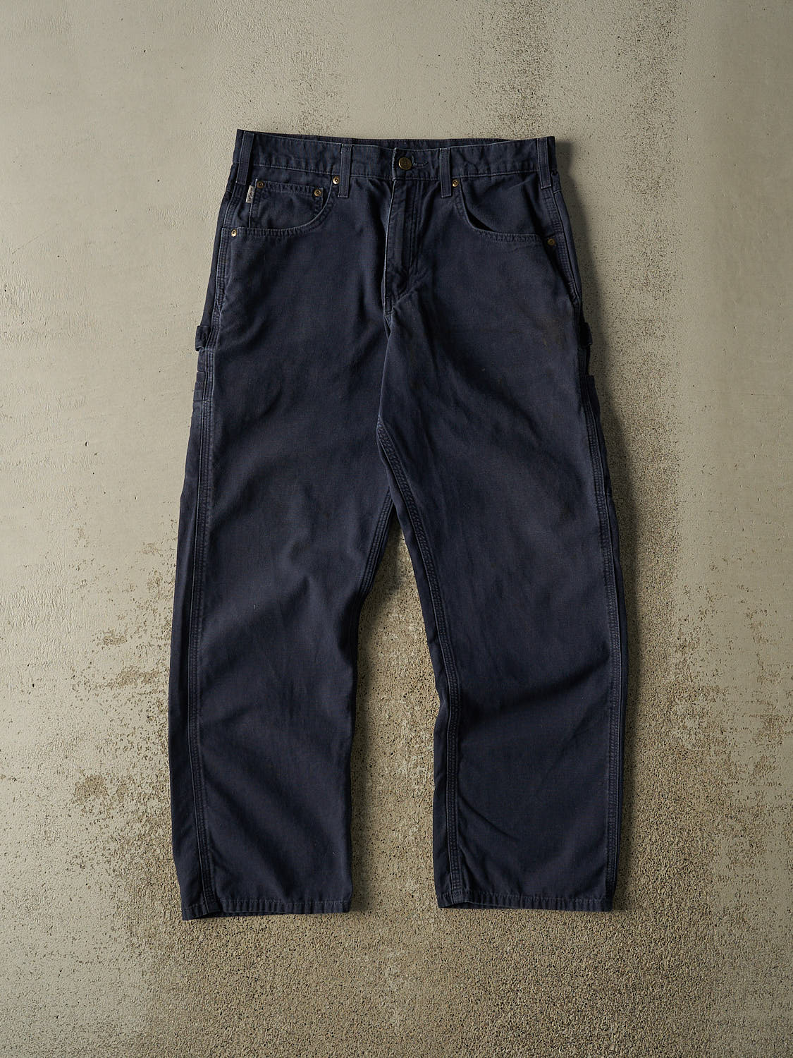 Vintage Y2K Navy Blue Carhartt Carpenter Pants (31x29)