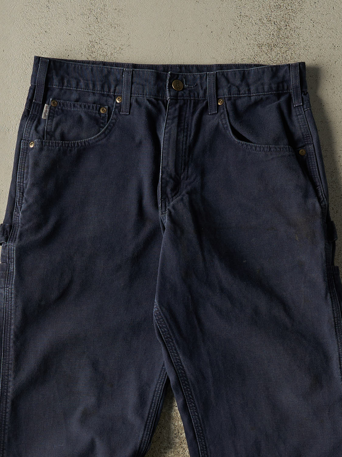 Vintage Y2K Navy Blue Carhartt Carpenter Pants (31x29)