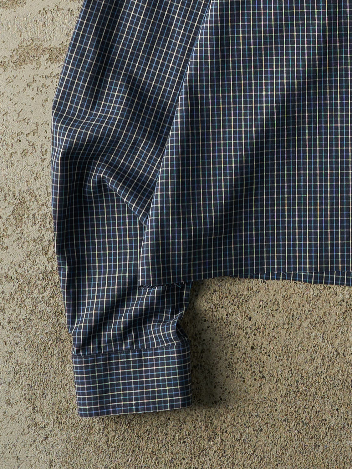Vintage Y2K Blue Eddie Bauer Cropped Button Up Long Sleeve (S/M)