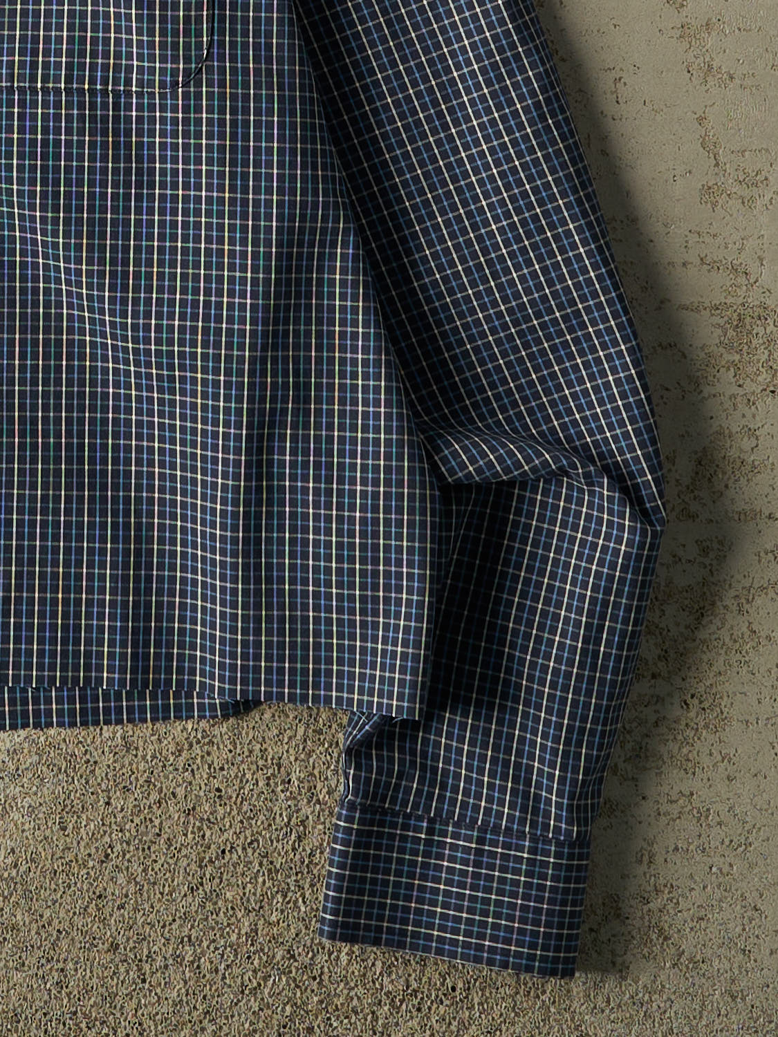 Vintage Y2K Blue Eddie Bauer Cropped Button Up Long Sleeve (S/M)