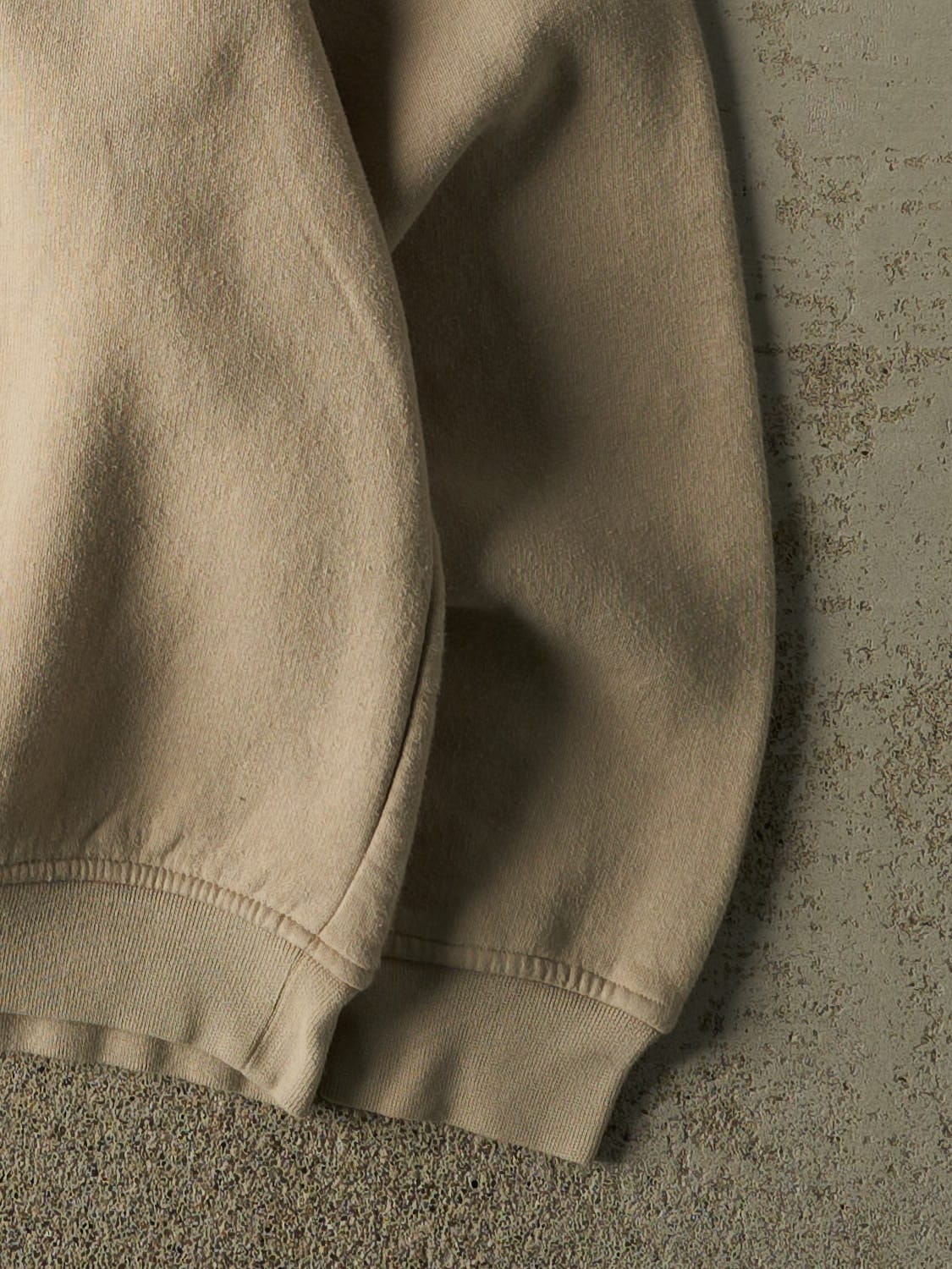 Vintage 90s Beige Woolrich Embroidered Crewneck (L)