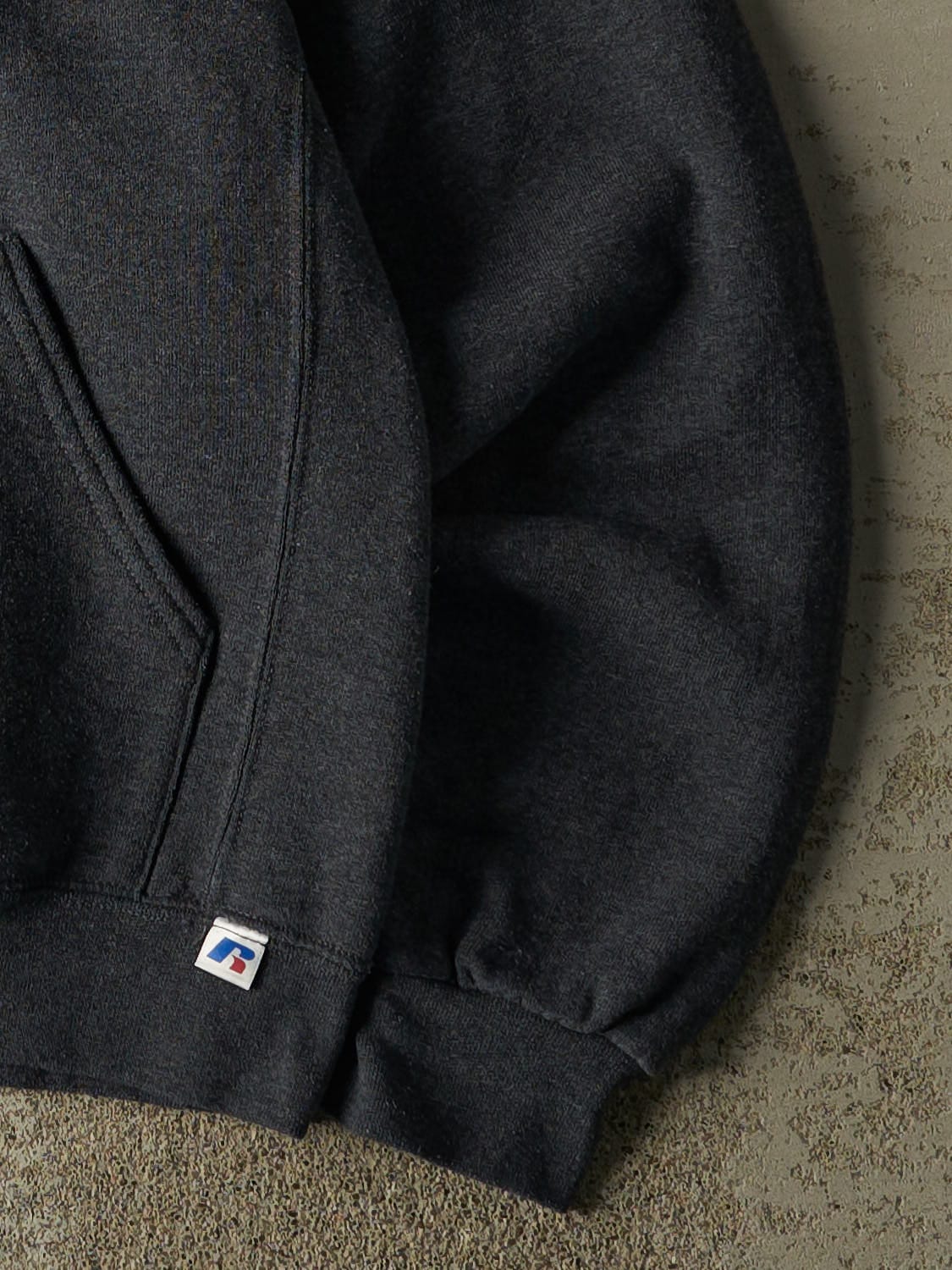 Vintage Y2K Charcoal Grey Russell Athletic University of PEI Hoodie (S)