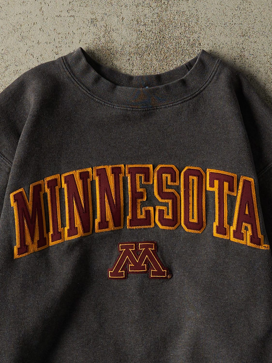 Vintage 90s Charcoal Grey Champion University of Minnesota Crewneck (XS/S)
