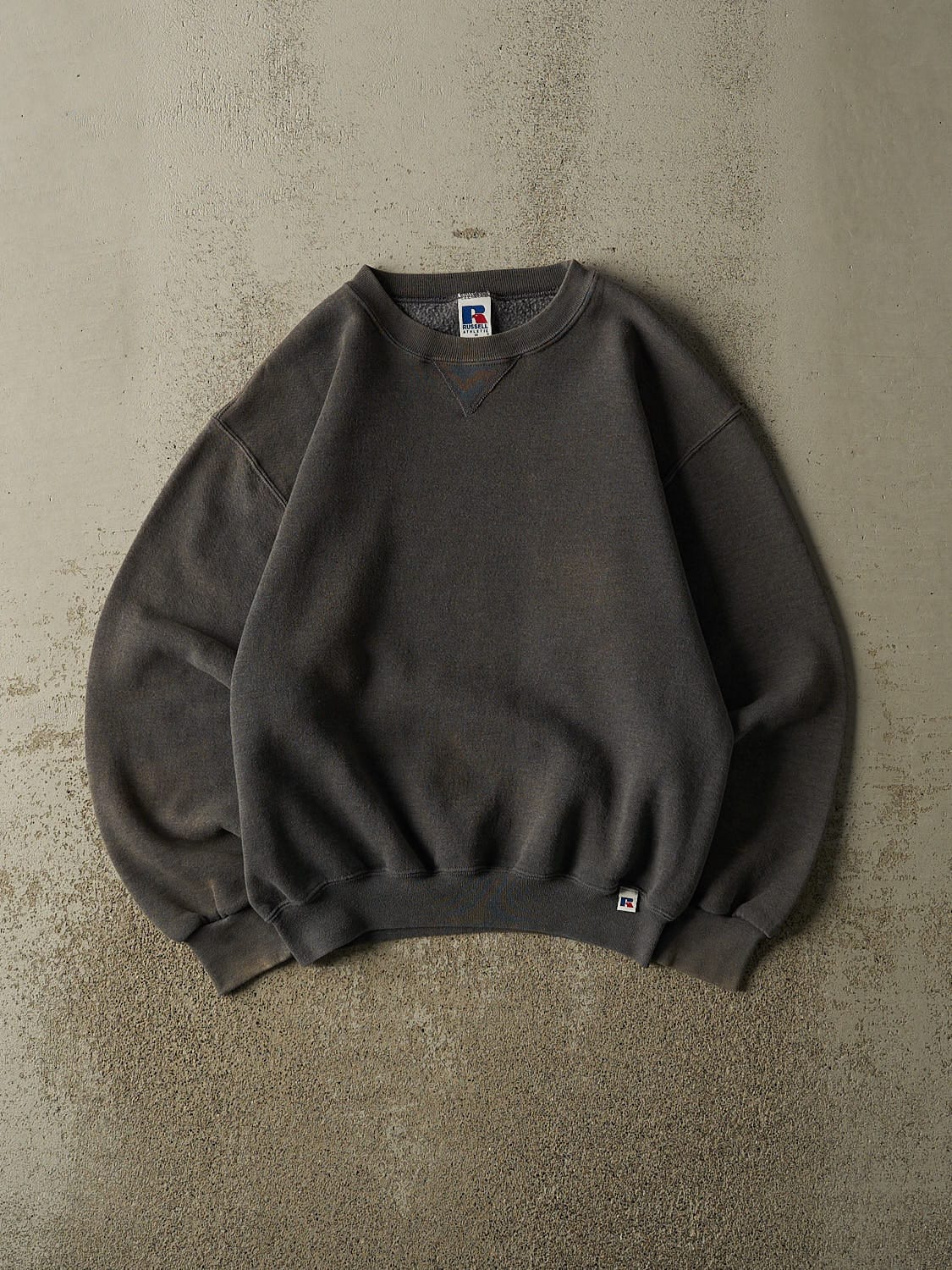 Vintage 90s Grey Russell Athletic Blank Crewneck (S/M)