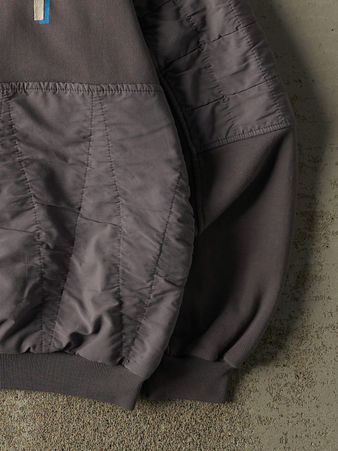 Vintage 90s Grey Banff Quilted Crewneck (M)