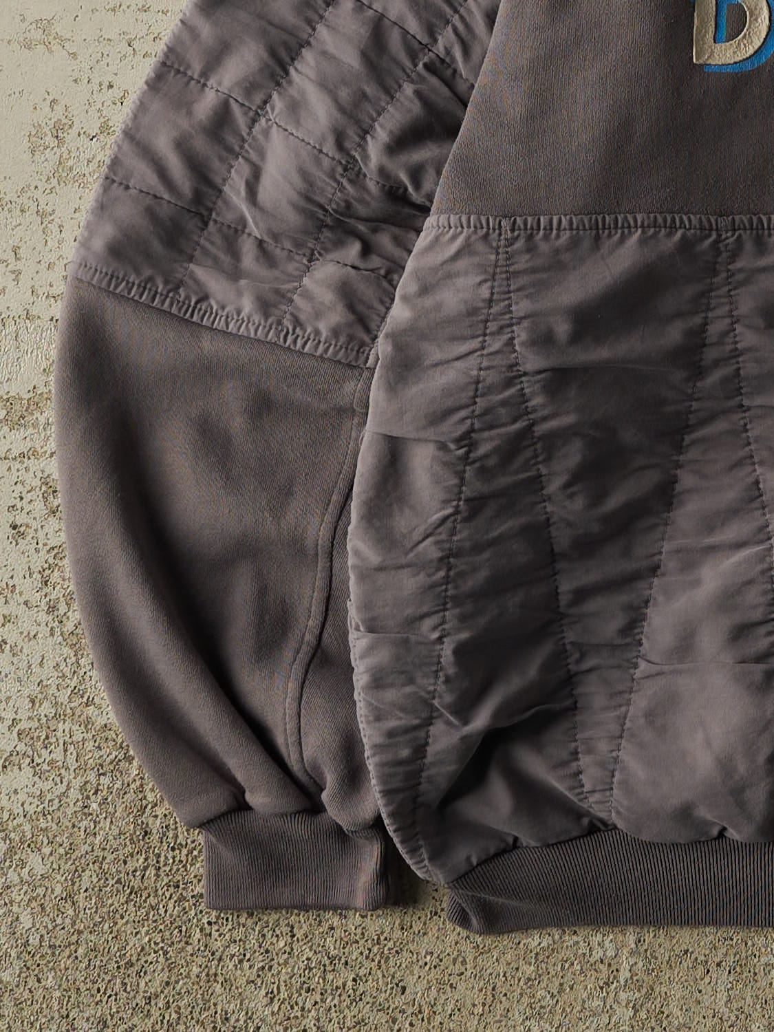 Vintage 90s Grey Banff Quilted Crewneck (M)