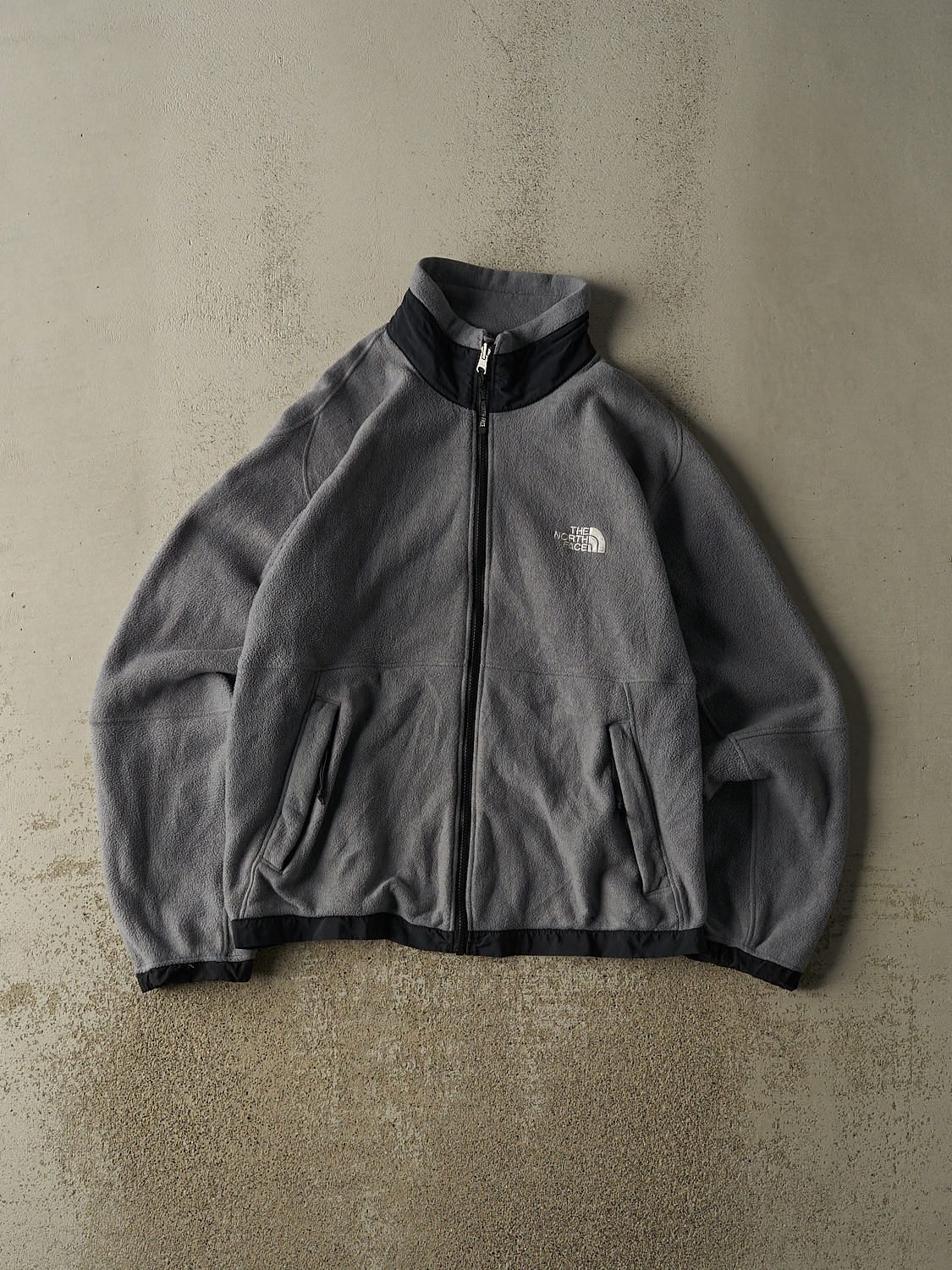 Vintage 90s Grey The North Face Zip Up Fleece (M/L)
