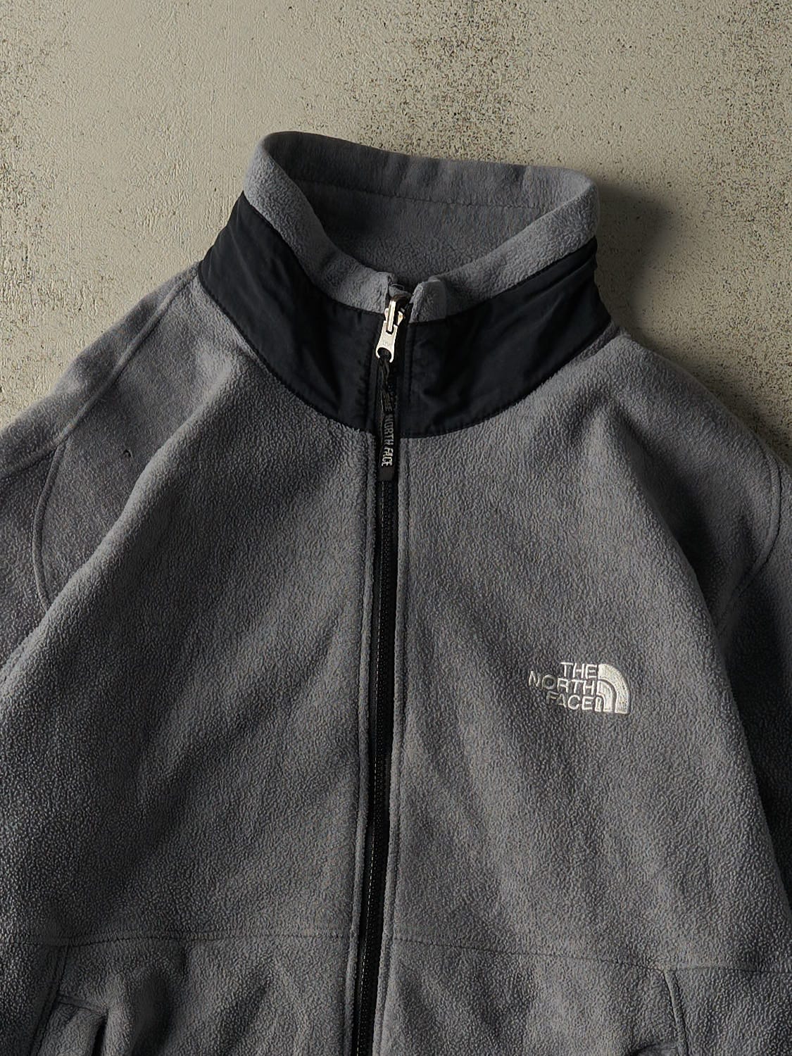Vintage 90s Grey The North Face Zip Up Fleece (M/L)