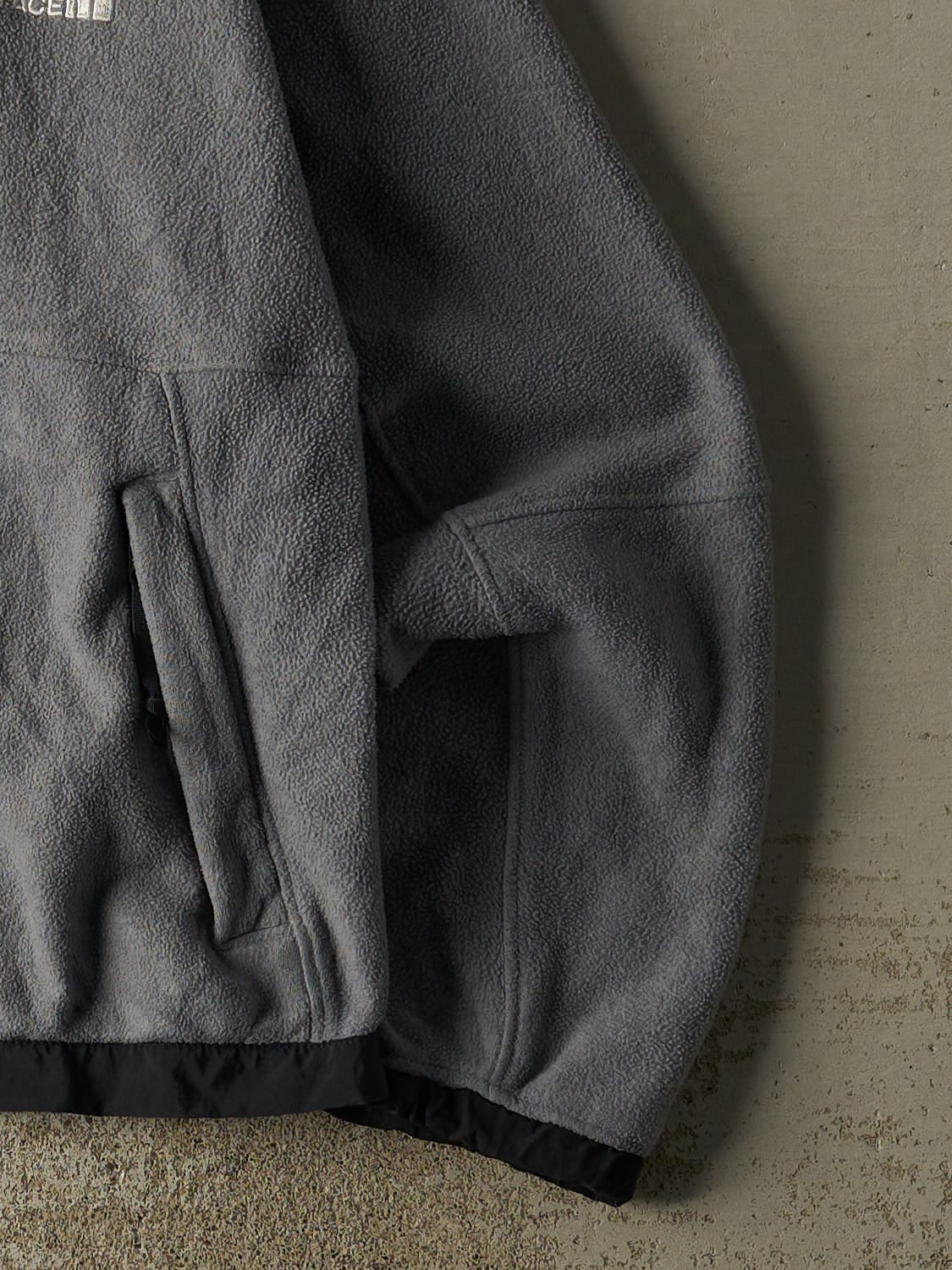 Vintage 90s Grey The North Face Zip Up Fleece (M/L)