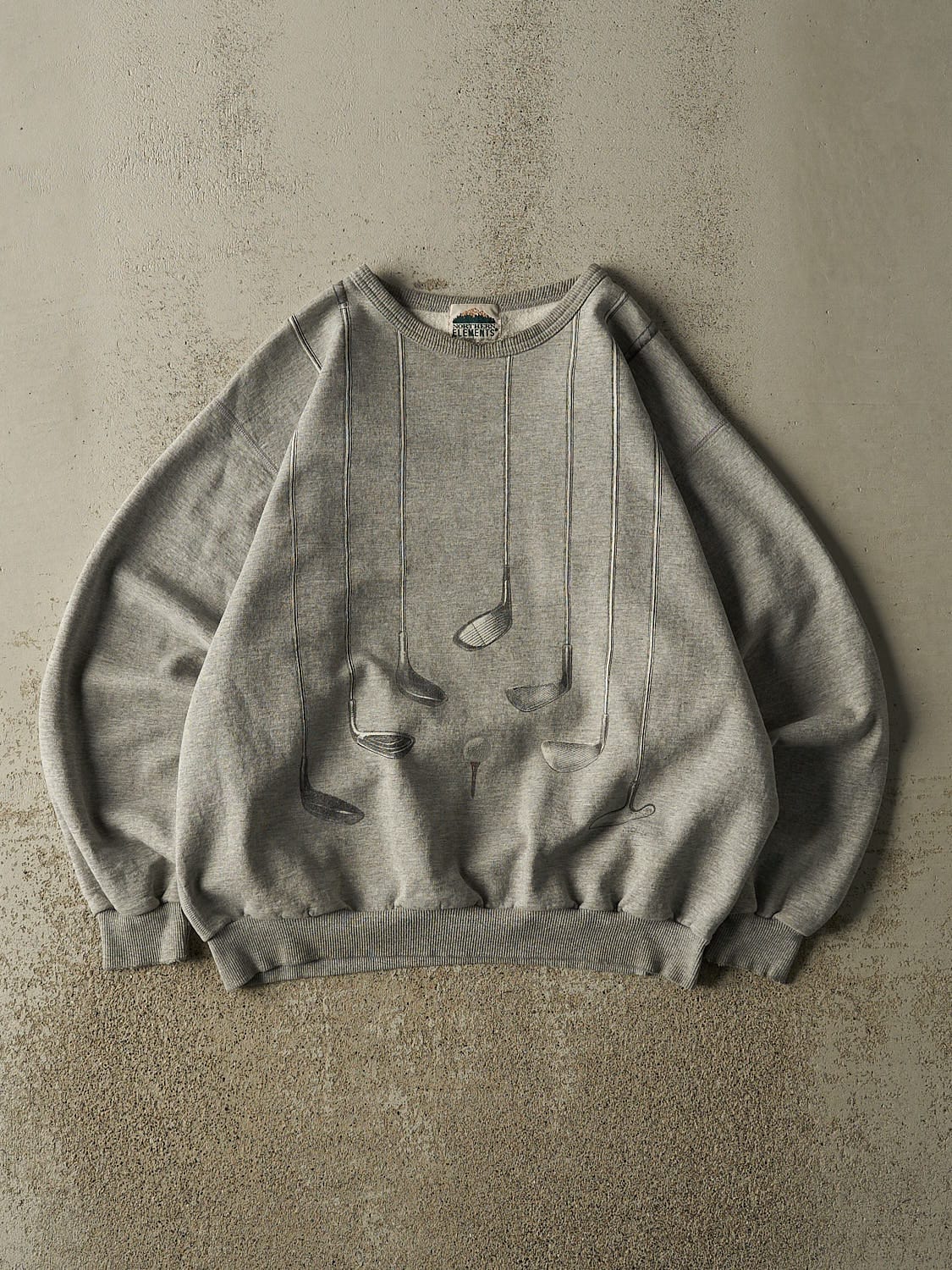 Vintage 90s Grey Northern Elements Golf Crewneck (M/L)