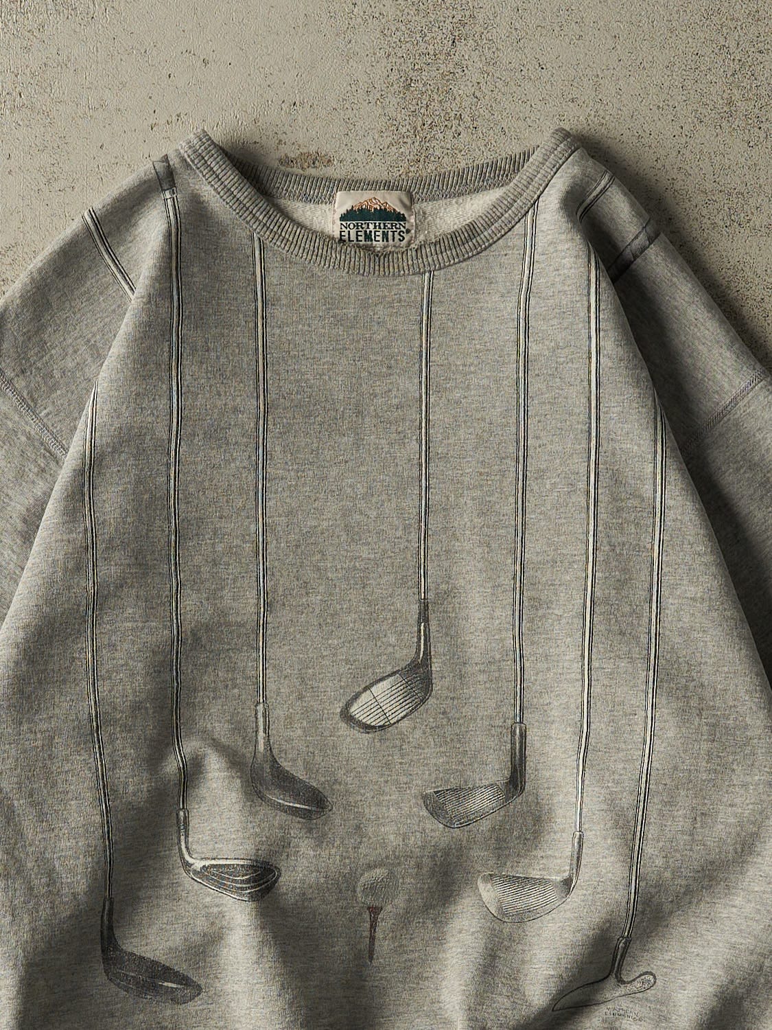 Vintage 90s Grey Northern Elements Golf Crewneck (M/L)