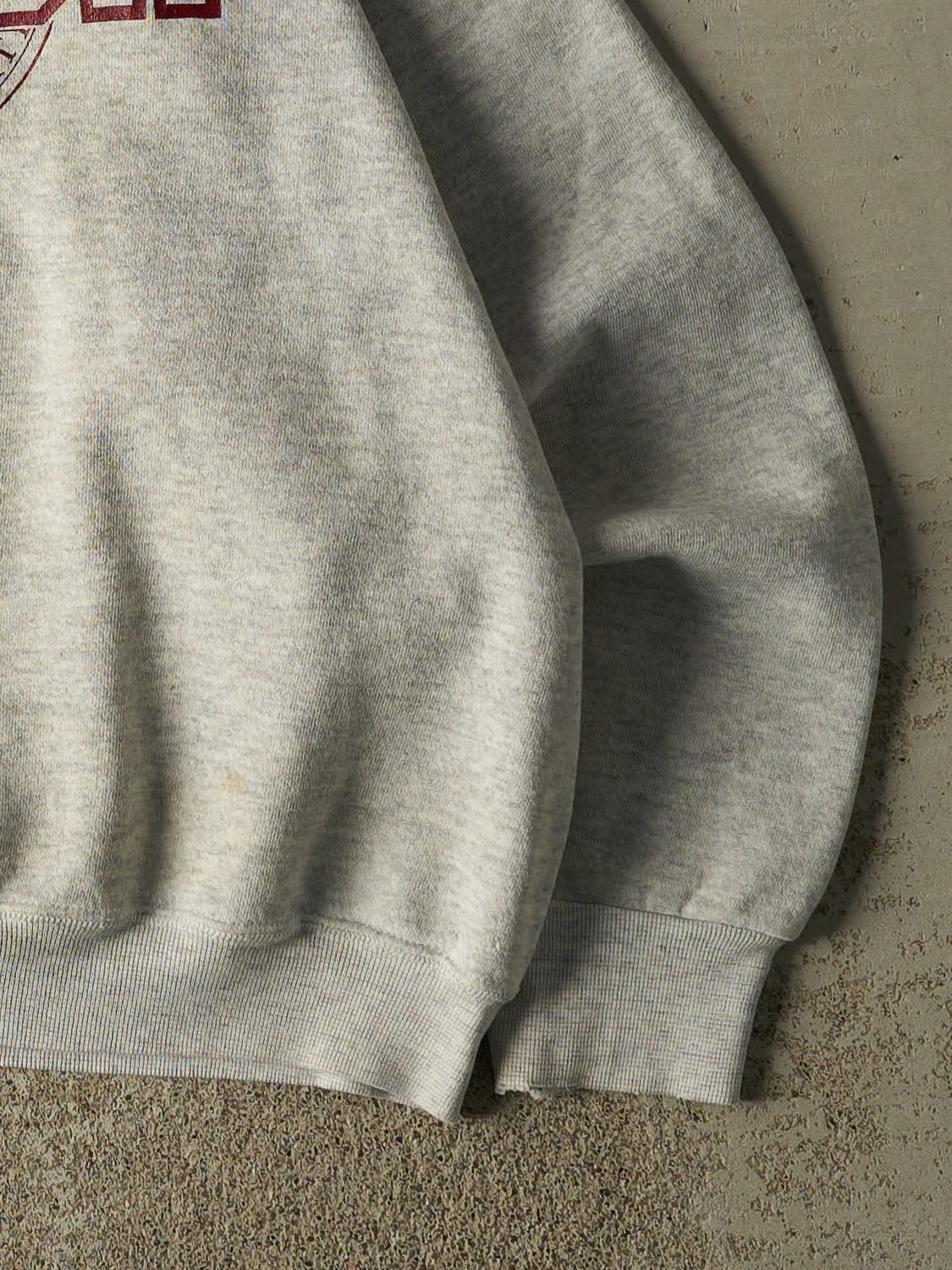 Vintage 80s Heather Grey Virginia Polytechnic Crewneck (M/L)