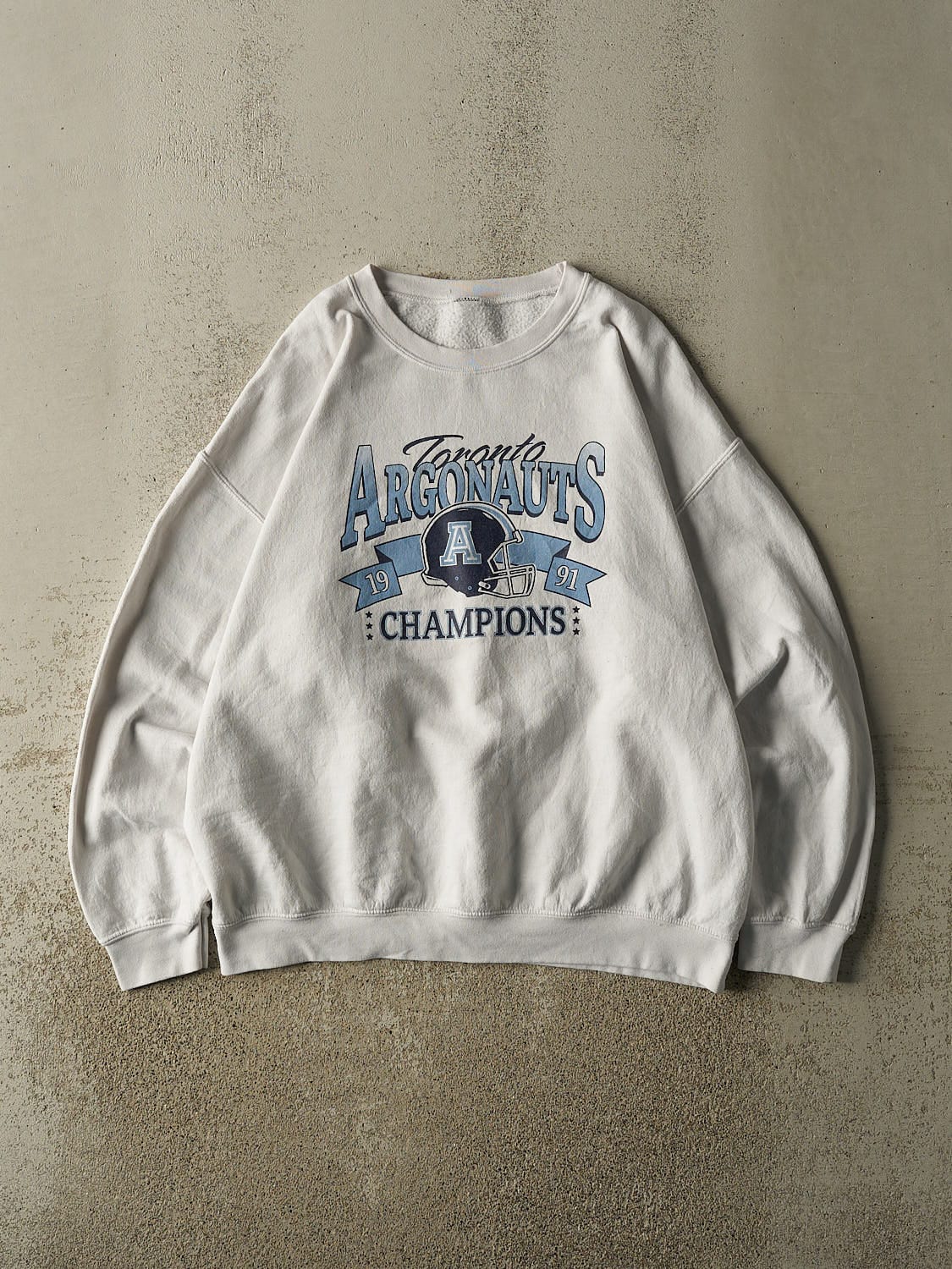 Vintage 91' White Toronto Argonauts Championship Crewneck (L/XL)