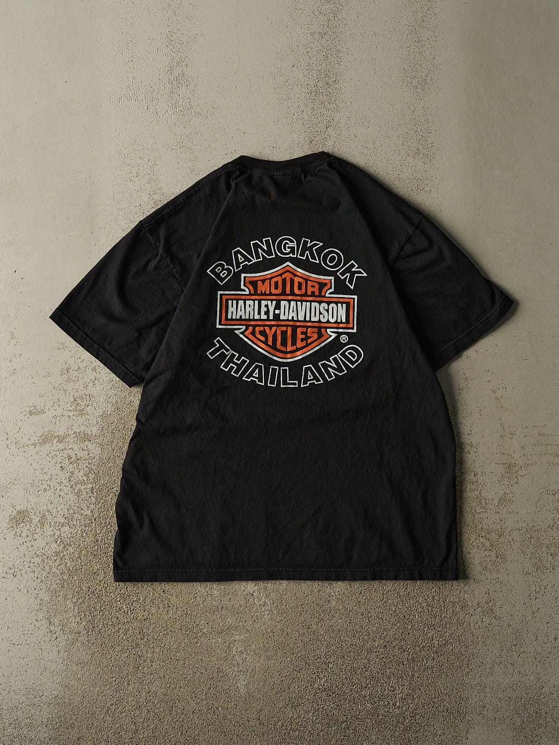 Vintage Y2K Black Harley Davidson Bangkok Thailand Tee (L/XL)