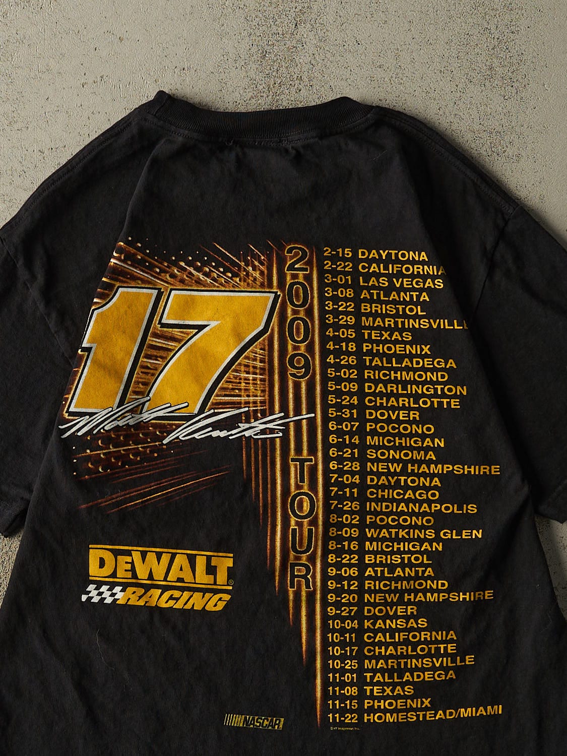 Vintage 09' Black Matt Kenseth Nascar Tee (S/M)