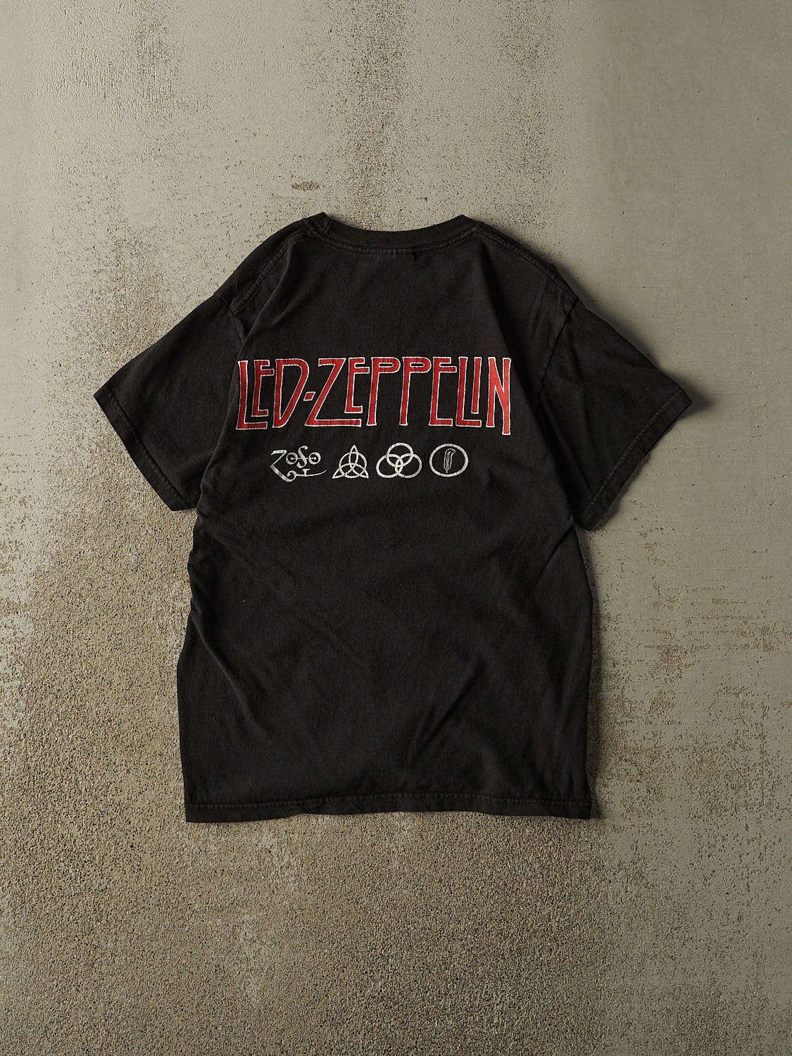 Vintage 03' Black Led Zeppelin Band Tee (S/M)