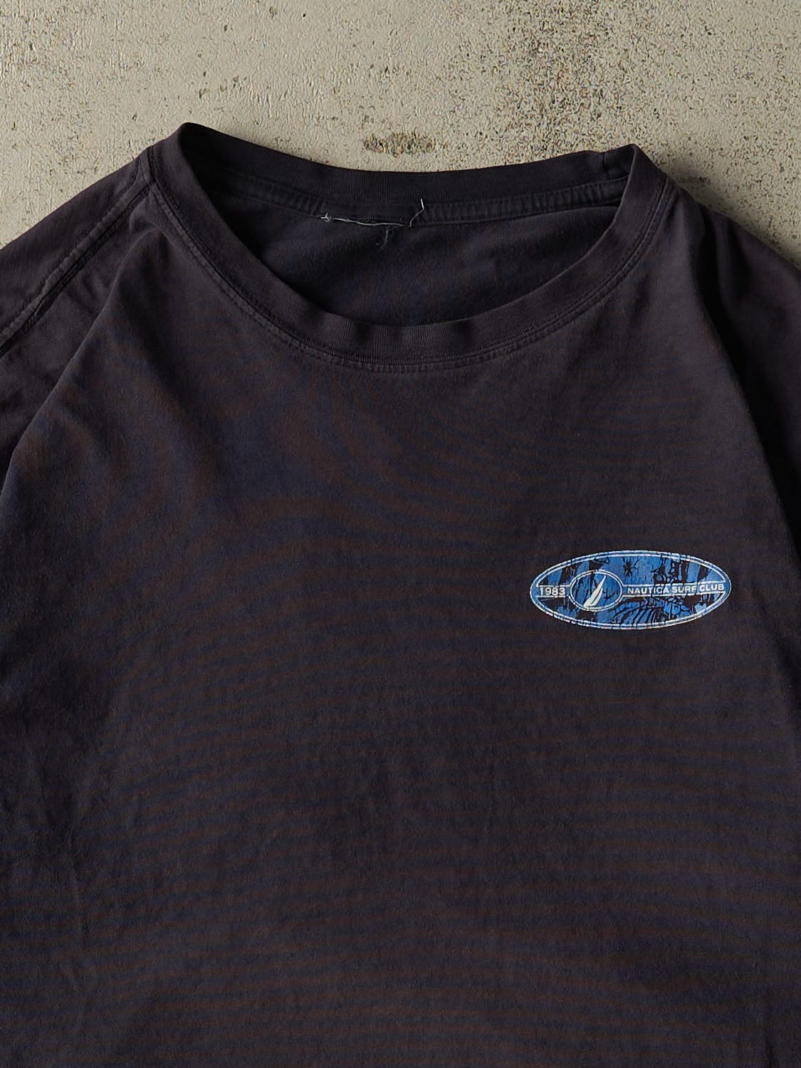Vintage 90s Navy Blue Nautica Surf Club Tee (M/L)