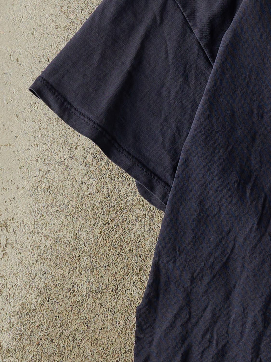 Vintage 90s Navy Blue Russell Athletic Blank Tee (S/M)