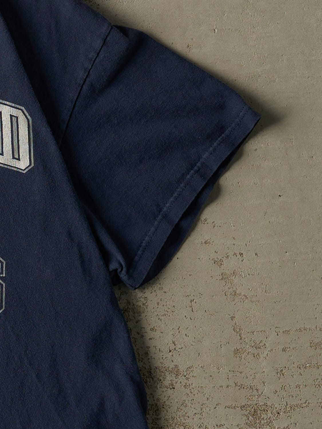 Vintage Y2K Navy Blue New England Patriots Tee (M)