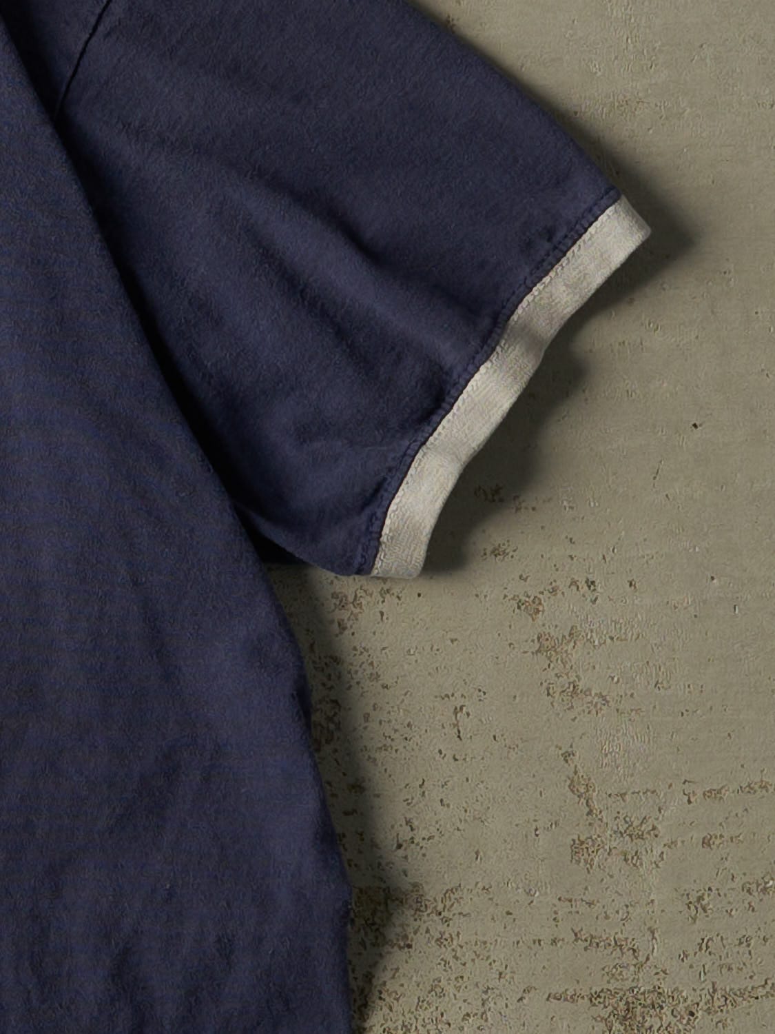 Vintage Y2K Navy Blue Bose Ringer Tee (M)