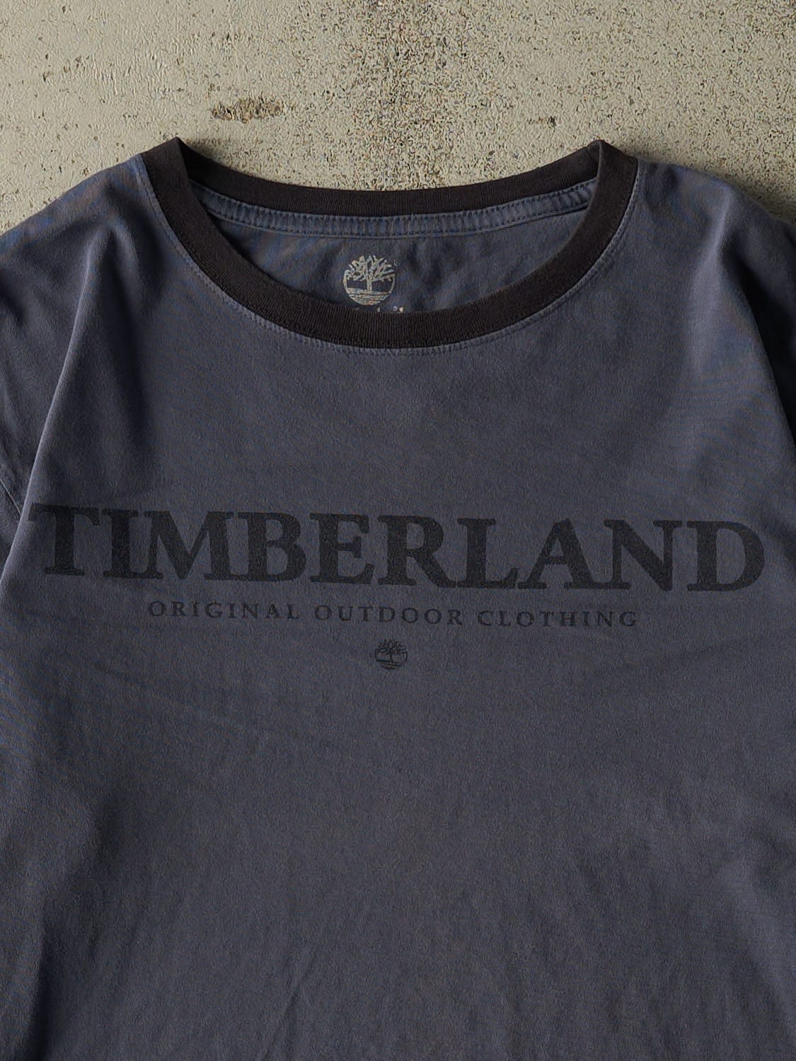 Vintage Y2K Blue Timberland Long Sleeve (L)