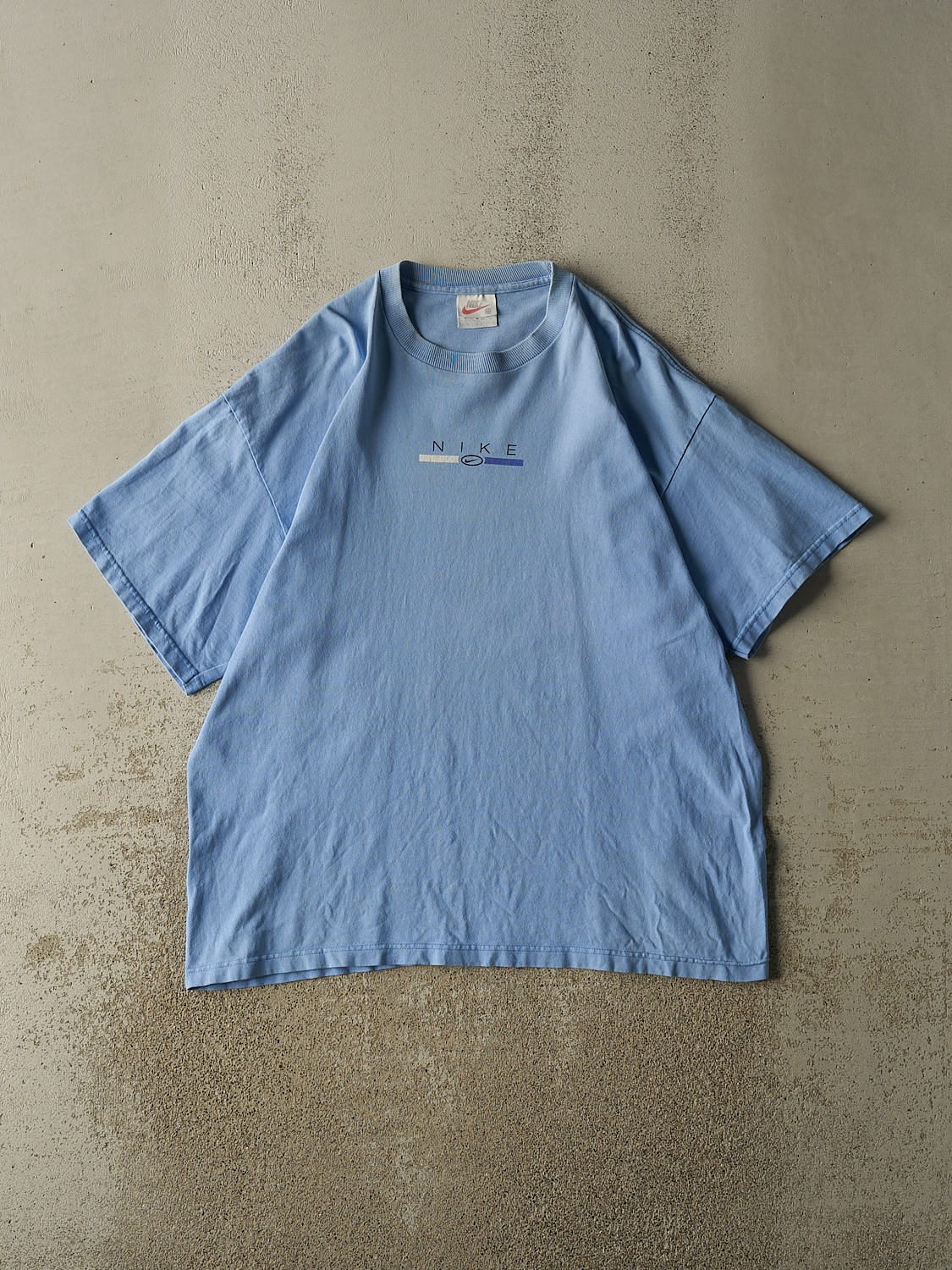 Vintage 90s Baby Blue Nike Logo Tee (XL)