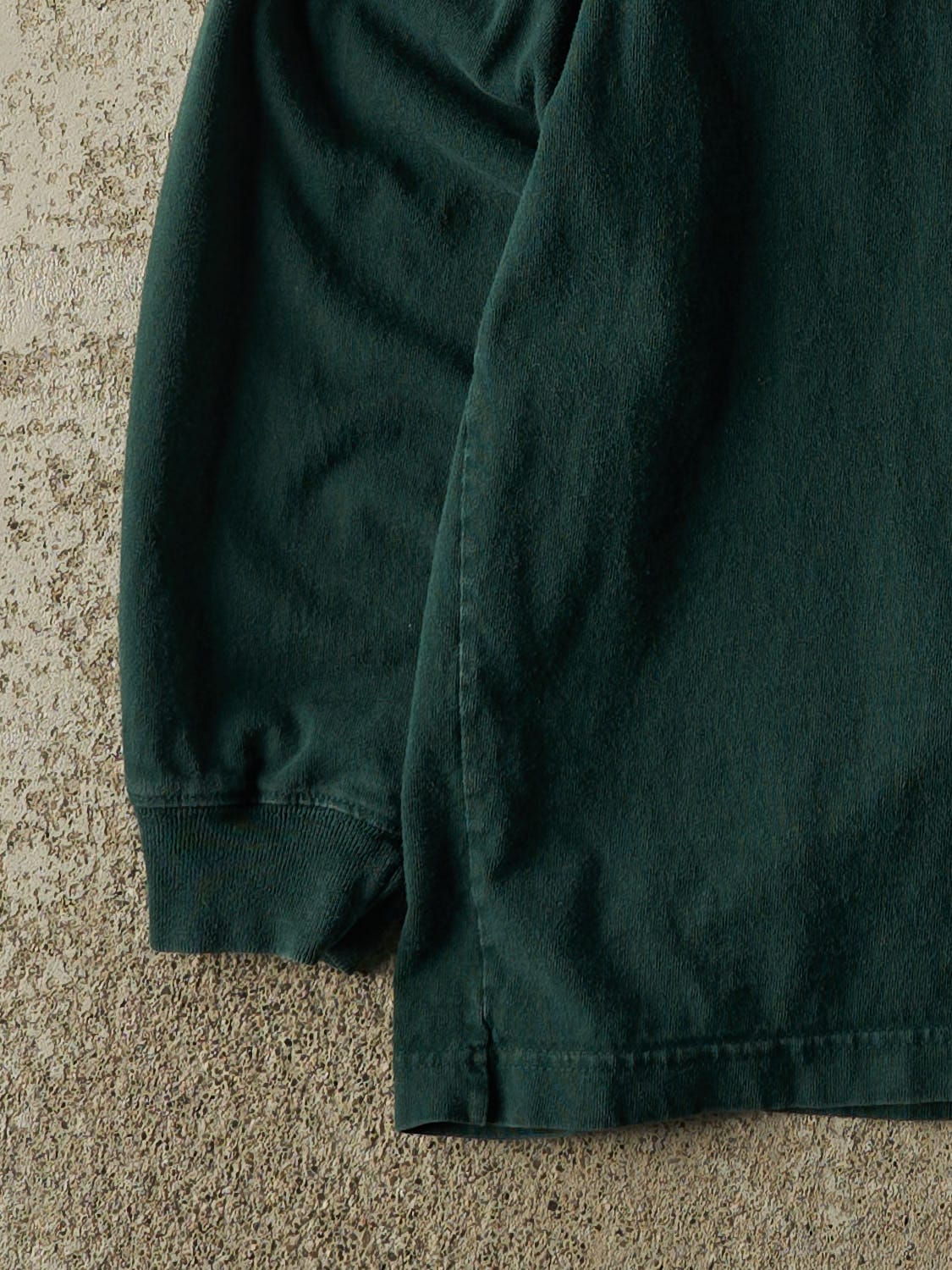 Vintage Y2K Green Carhartt Quarter Button Pocket Long Sleeve (XL/XXL)