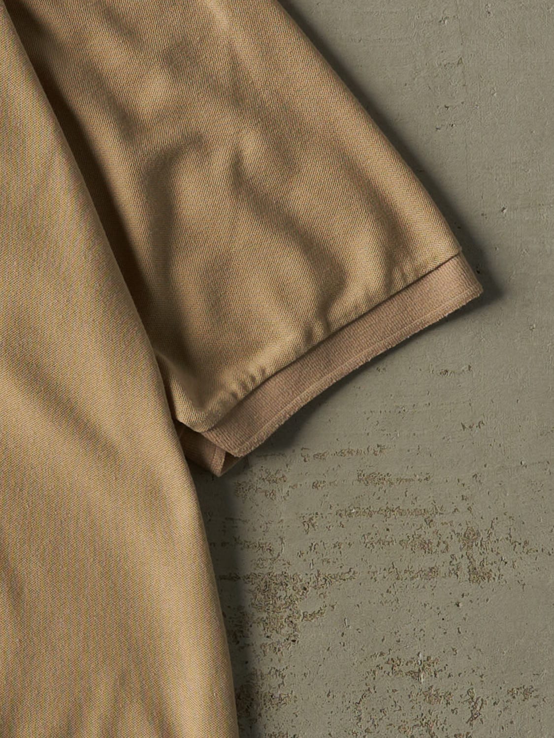 15' Beige Porsche Club of America Quarter Button Tee (XXL/XXXL)