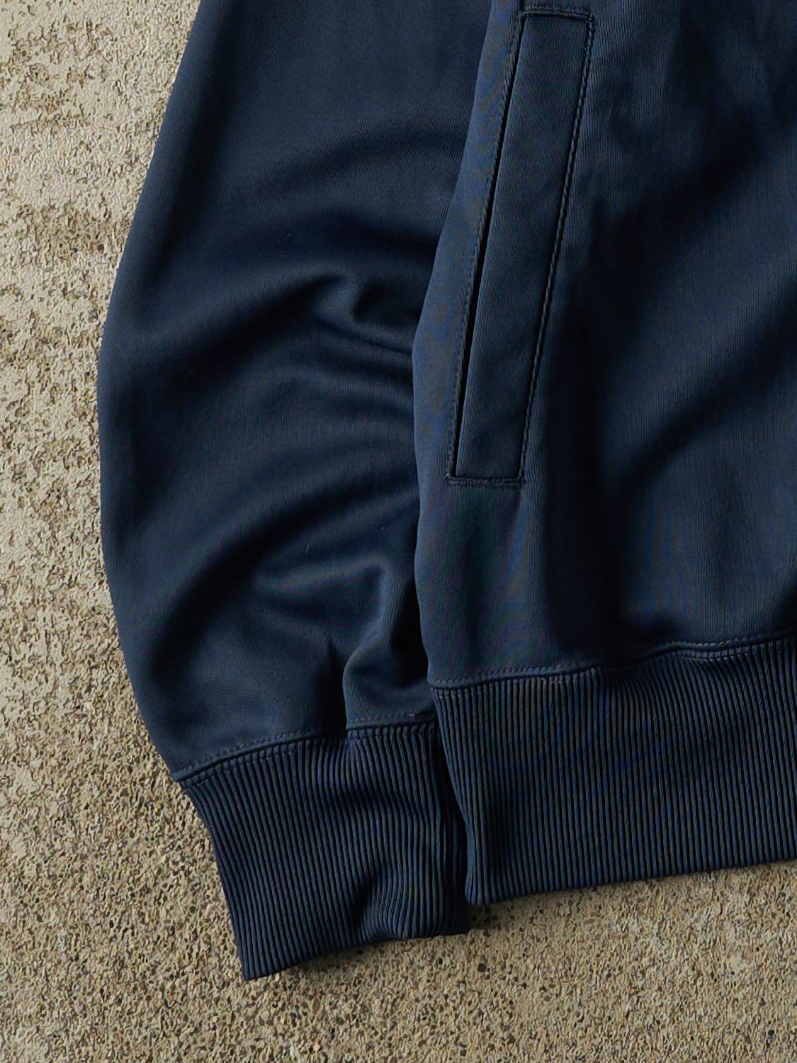Vintage Y2K Navy Blue Nike Zip Up Track Sweater (M/L)