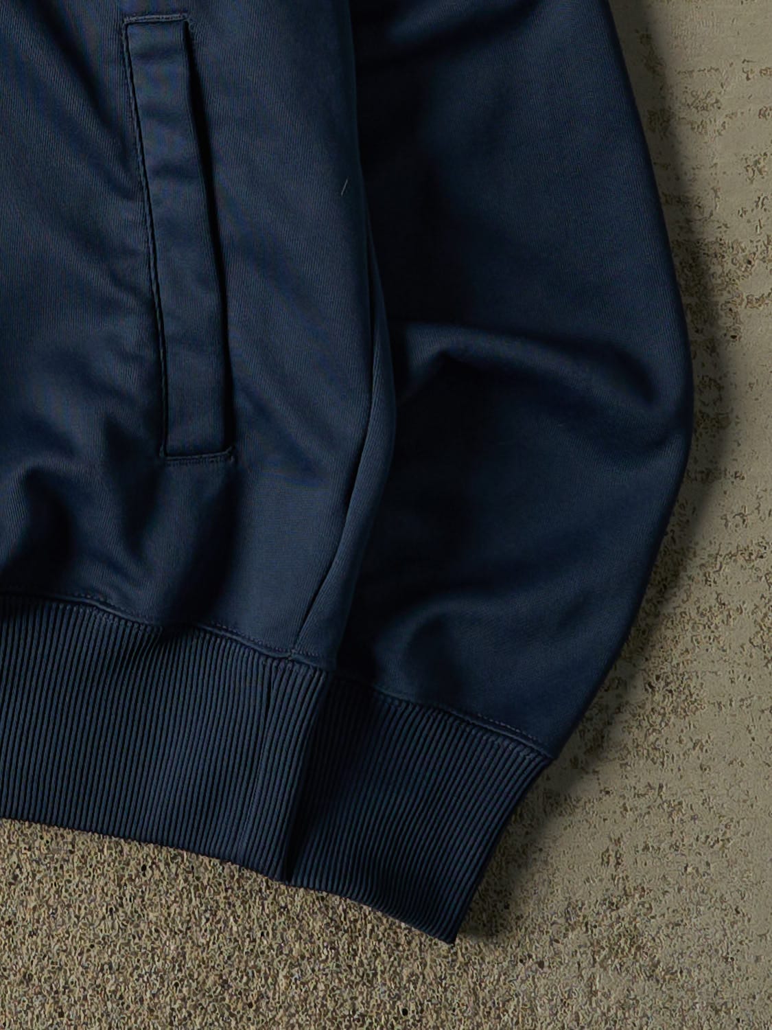 Vintage Y2K Navy Blue Nike Zip Up Track Sweater (M/L)