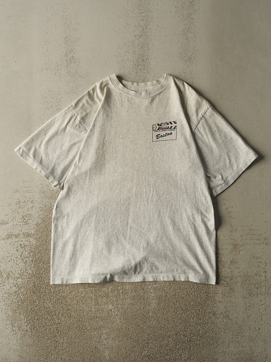 Vintage 90s Heather Grey Bud Light Boston Tee (XL)
