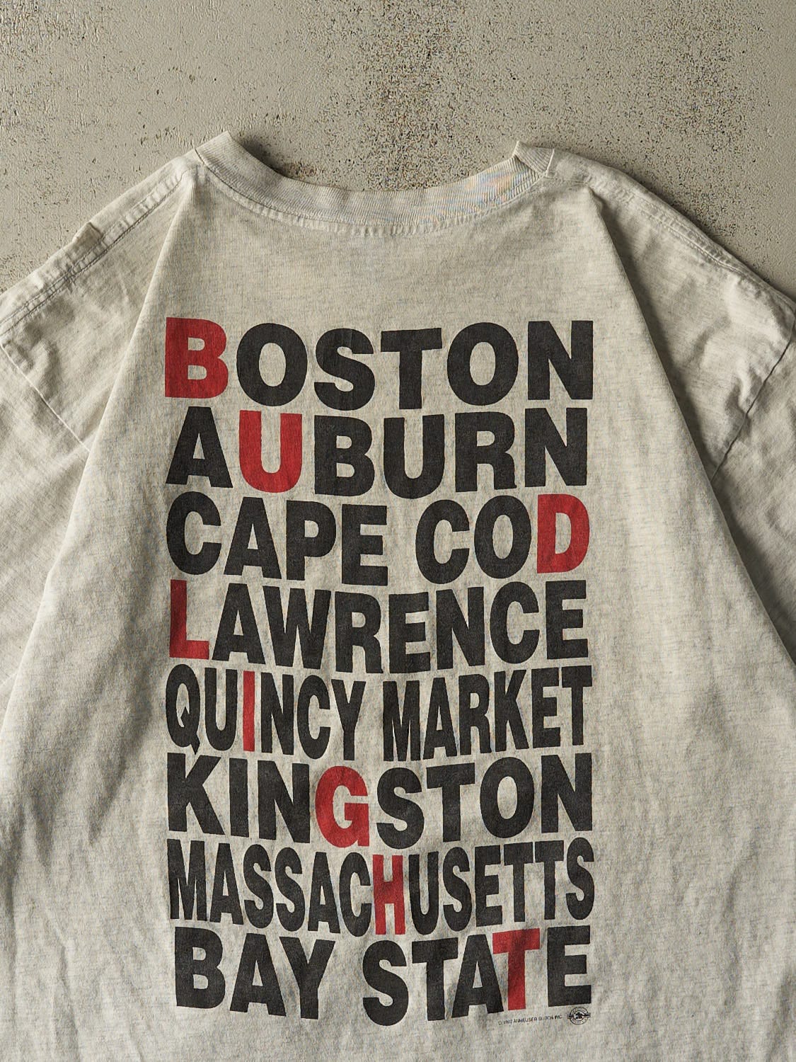 Vintage 90s Heather Grey Bud Light Boston Tee (XL)