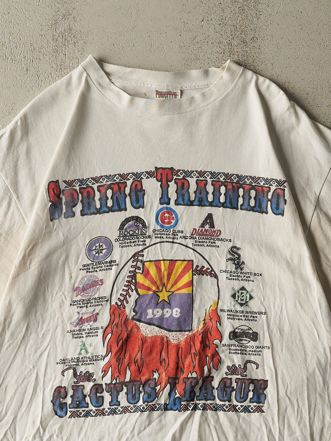 Vintage 98' Beige MLB Spring Training Tee (L)