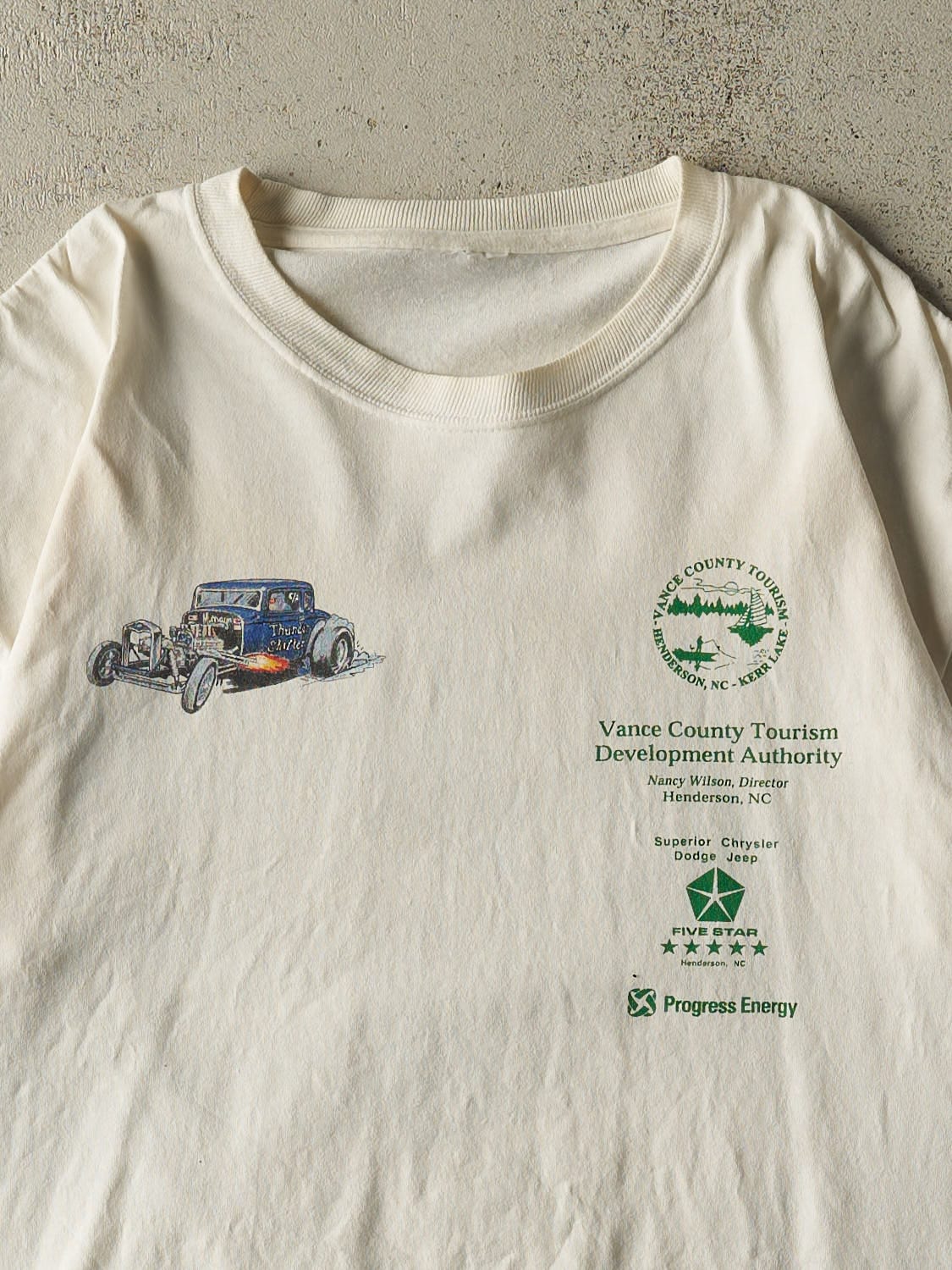 Vintage 08' White Vance County Tourism Tee (M/L)