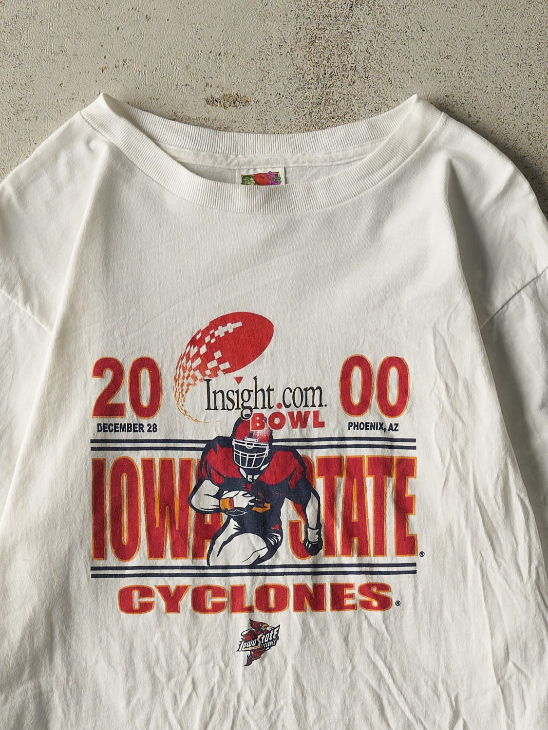 Vintage 00' White Iowa State Cyclones Long Sleeve (S/M)