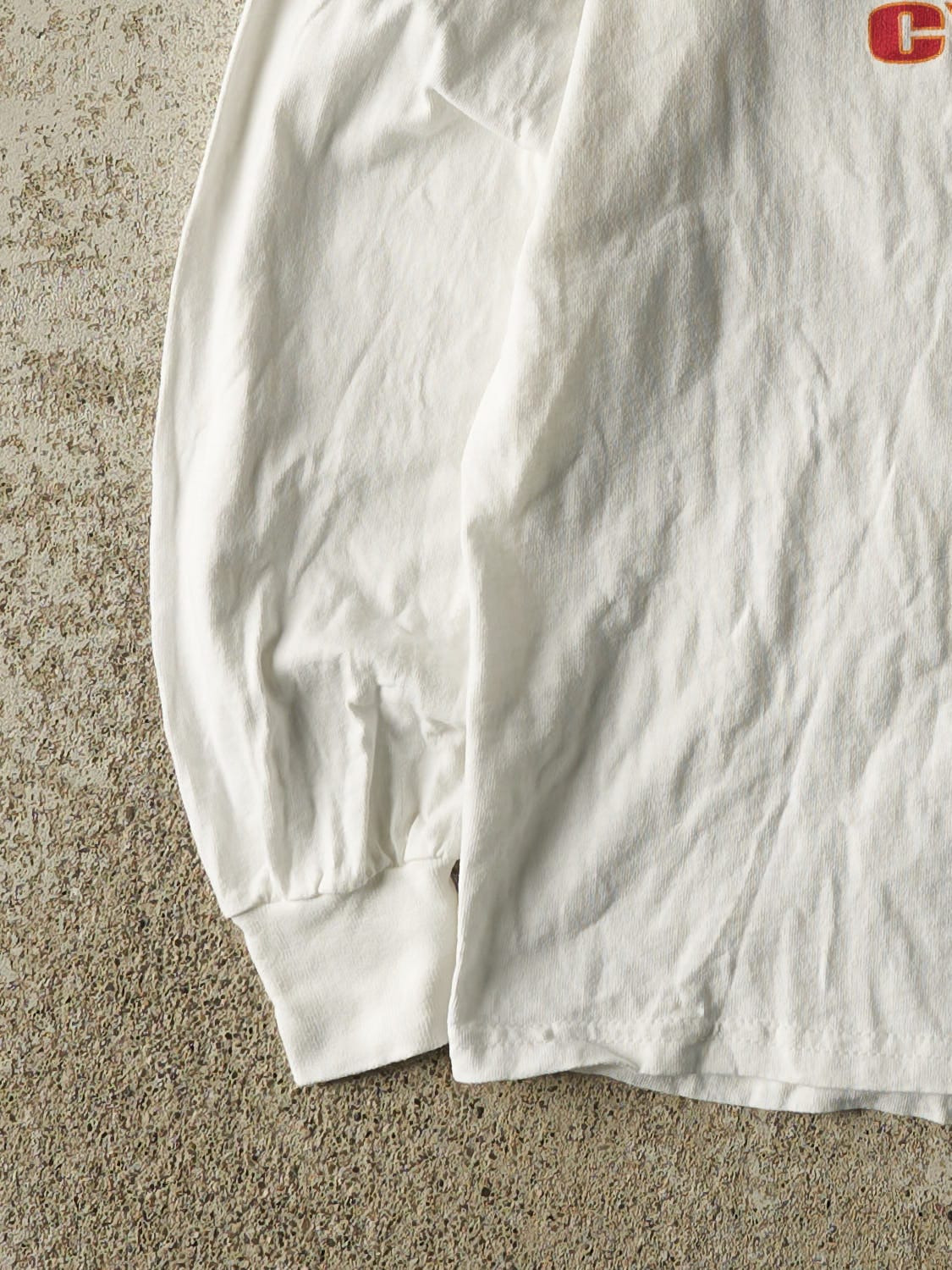 Vintage 00' White Iowa State Cyclones Long Sleeve (S/M)