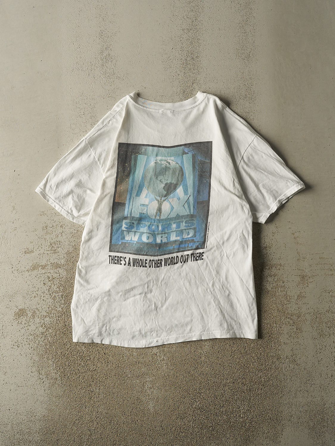 Vintage 90s White Fox Sports World Tee (L/XL)