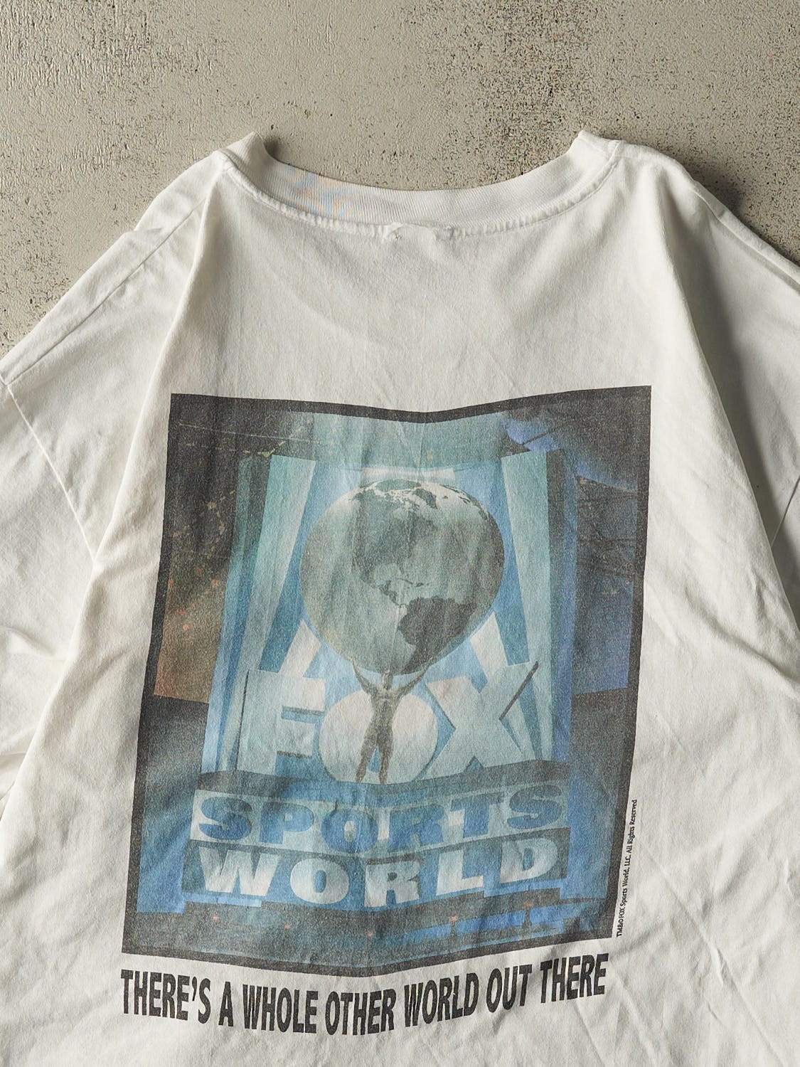 Vintage 90s White Fox Sports World Tee (L/XL)