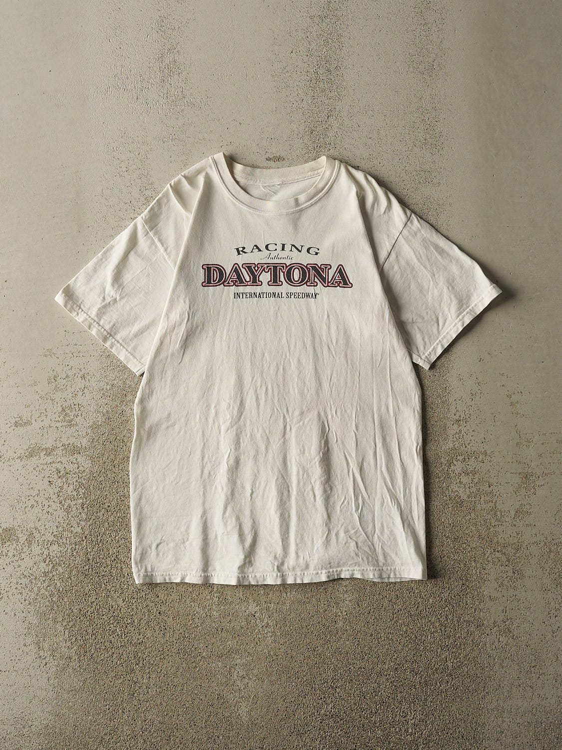 Vintage 90s White Daytona Speedway Tee (S/M)