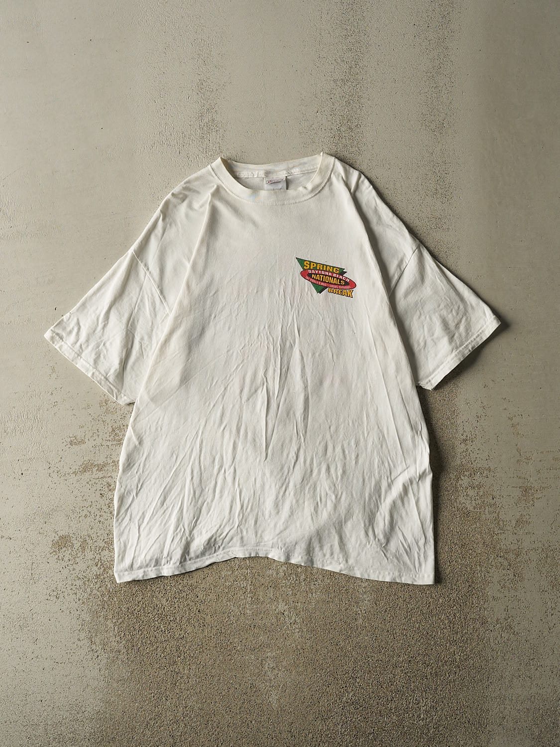 Vintage 90s White Daytona Beach Spring Break Tee (XL)
